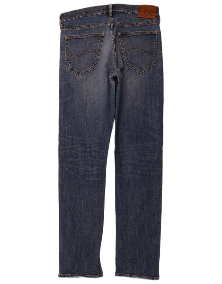 Lee Mens Daren Straight Jeans W32 L34 Blå Bomuld