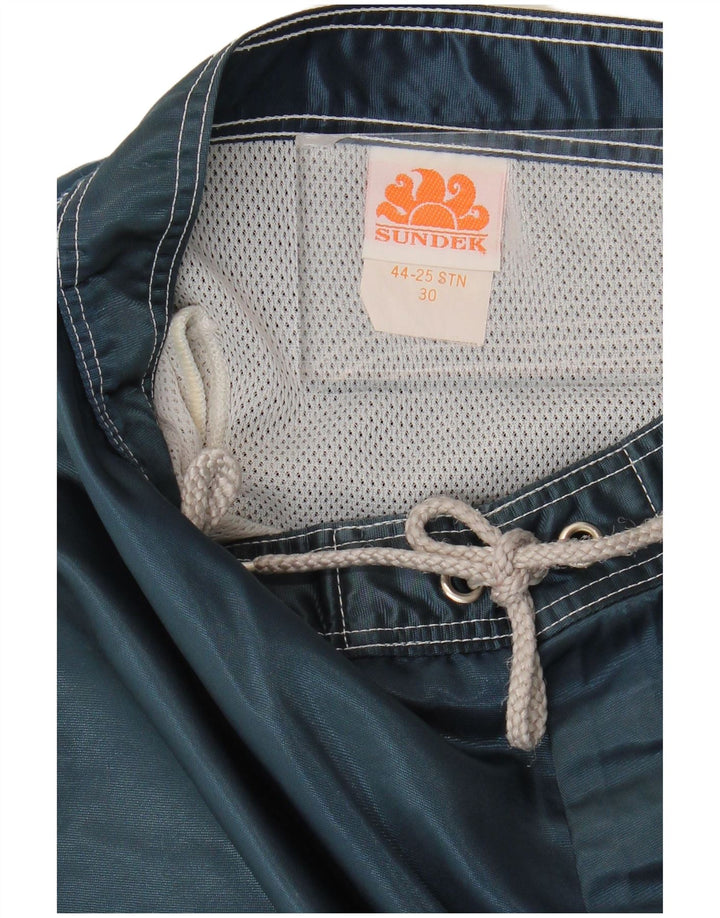 Sundek Herre badeshorts Medium Marineblå Stribet Nylon
