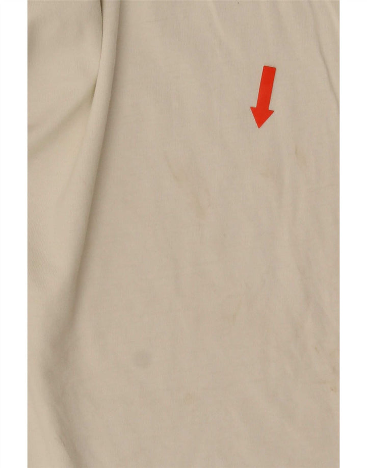Puma Herre Grafisk T-Shirt Top Lille Hvid Bomuld