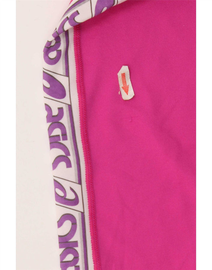 Asics Graphic Tracksuit Bukser til kvinder UK 12 Medium Pink Colourblock