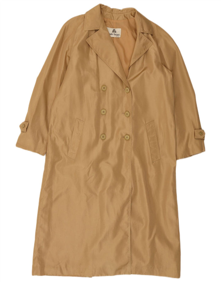 Claude Havrey Dame Dobbeltradet Trench Coat UK 14 Medium Beige