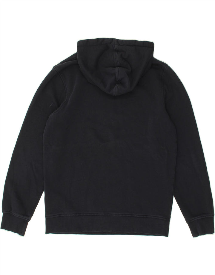 JACK & JONES Mens Graphic Hoodie Jumper Medium Navy Blue Cotton Vintage Jack & Jones and Second-Hand Jack & Jones from Messina Hembry 