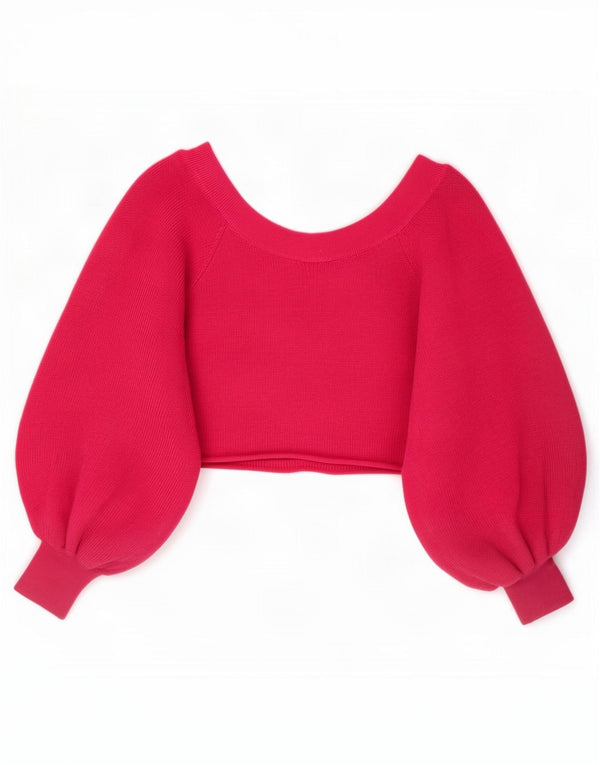 Zara Womens Bolero Jumper UK 8 Small Pink Viscose