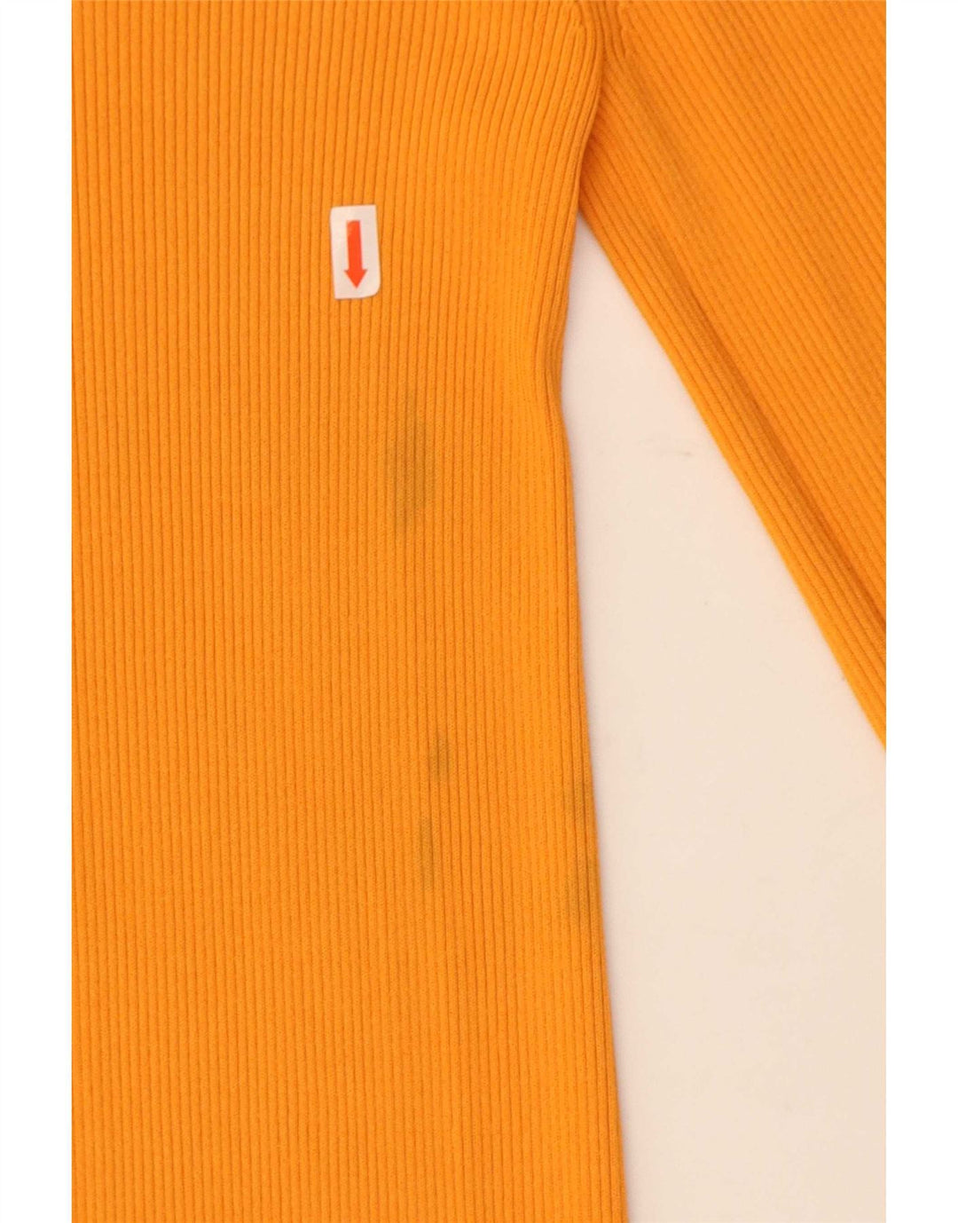 Zara Dame Maxi Jumper Kjole UK 8 Small Orange Viscose