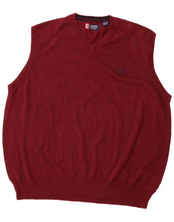 CHAPS Herrevest Tank Top 3XL rødbrun bomuld