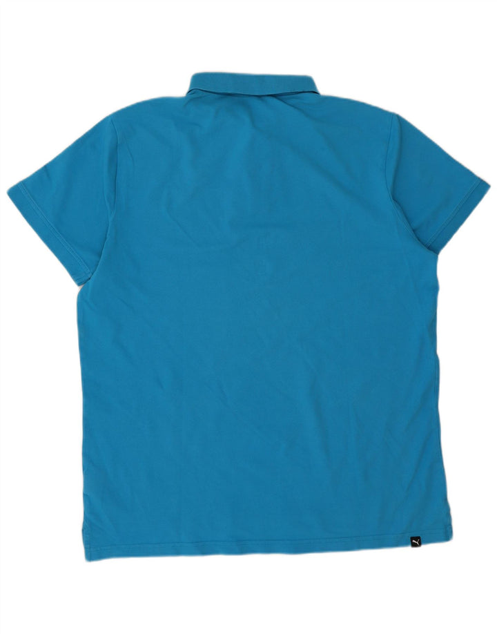 Puma herre poloshirt XL blå bomuld