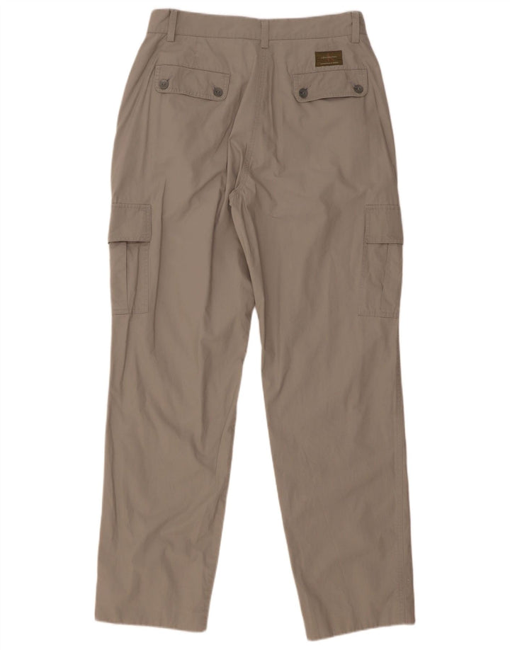 Calvin Klein Dame Straight Cargo Bukser W29 L32 Grå Bomuld