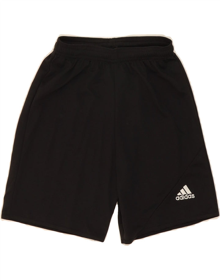 ADIDAS Boys Climalite Sport Shorts 9-10 Years Medium Black Polyester Vintage Adidas and Second-Hand Adidas from Messina Hembry 
