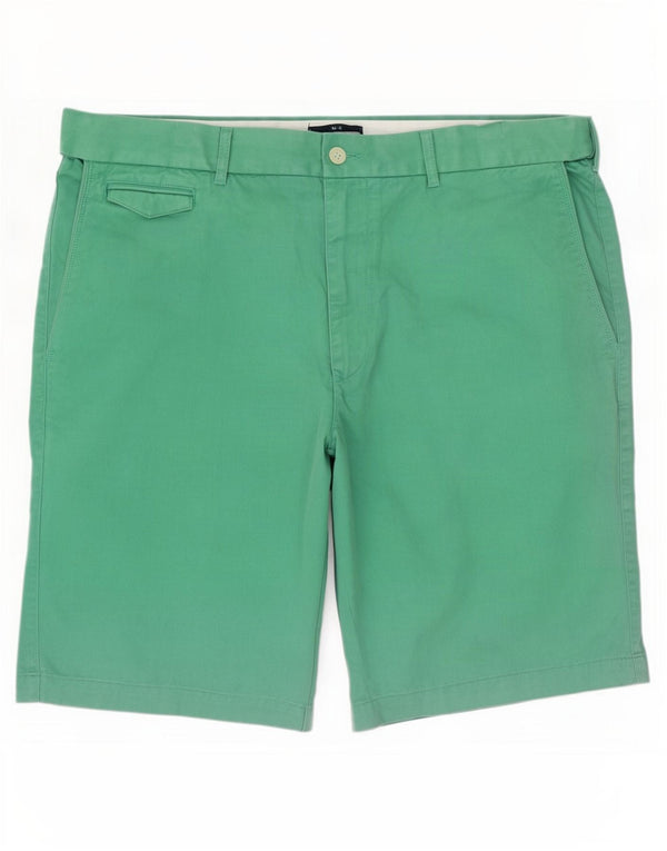 Marks & Spencer Herre Chino Shorts W40 XL Grøn Bomuld