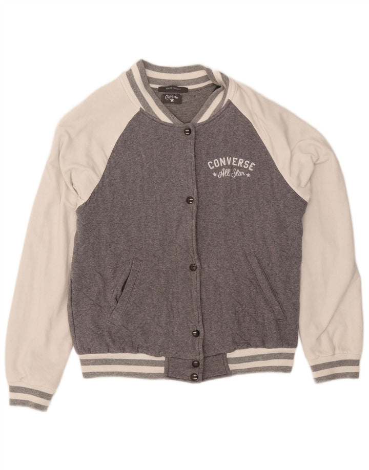 Converse Womens Varsity træningsdragt Topjakke UK 14 Medium Grey Colourblock