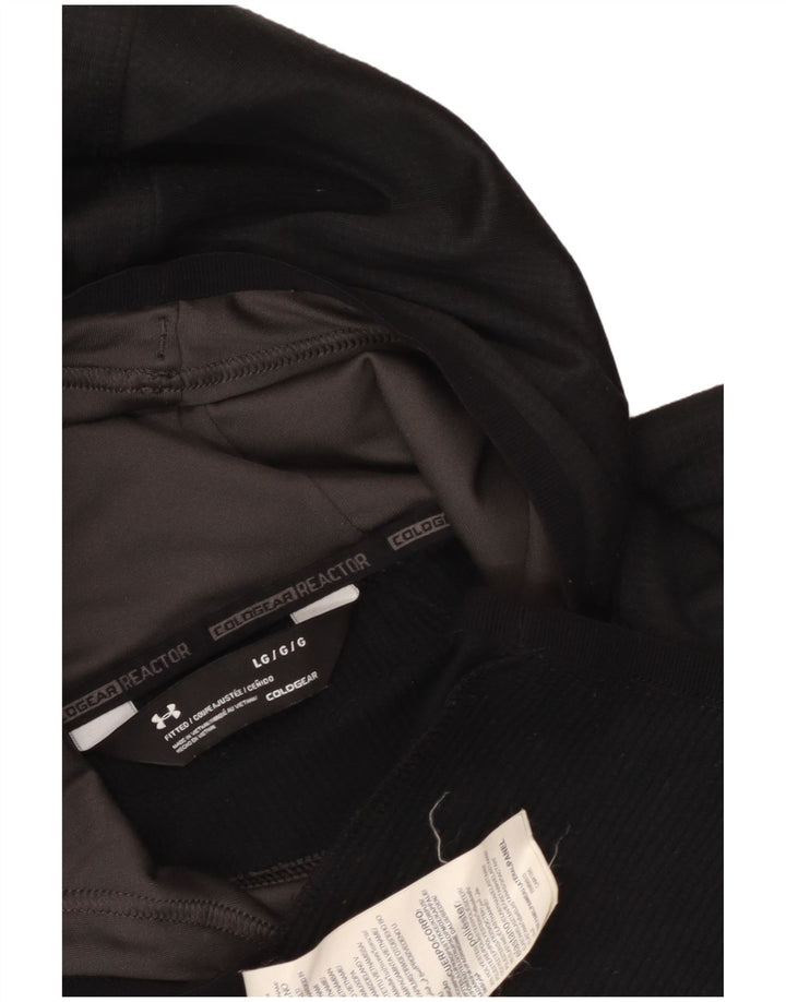 Under Armour Herre Cold Gear Hættetrøje Jumper Large Sort Polyester