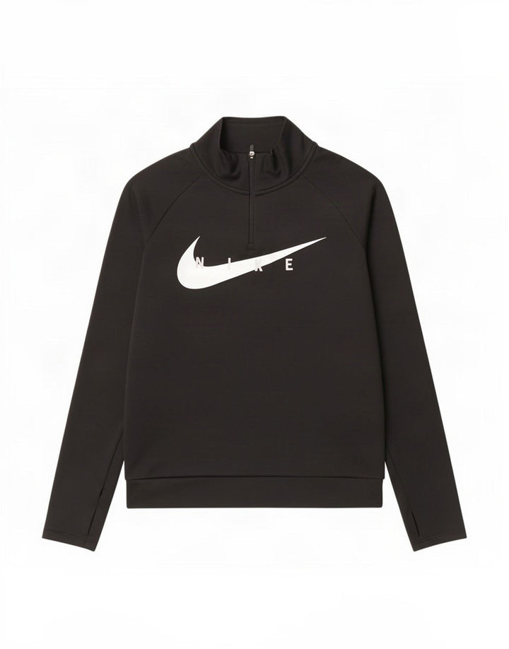Nike Herre lynlåshals Grafisk Pullover træningsdragt Top XS Sort polyester