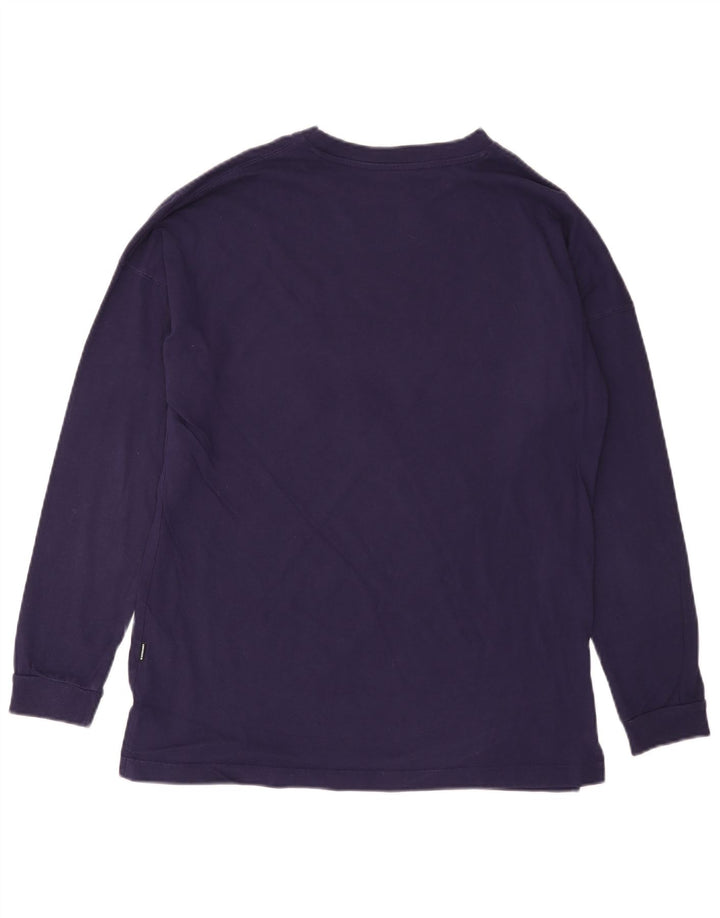 CONVERSE Dametop Langærmet UK 14 Medium Lilla Bomuld