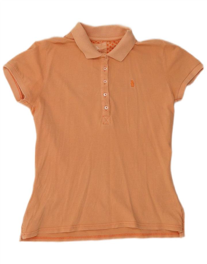 Refrigue Dame Polo Shirt UK 14 Stor Orange Bomuld