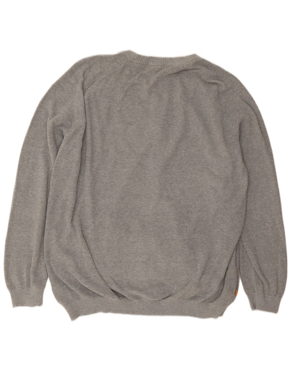 Timberland Herre Cardigan Sweater 3XL Grå Bomuld