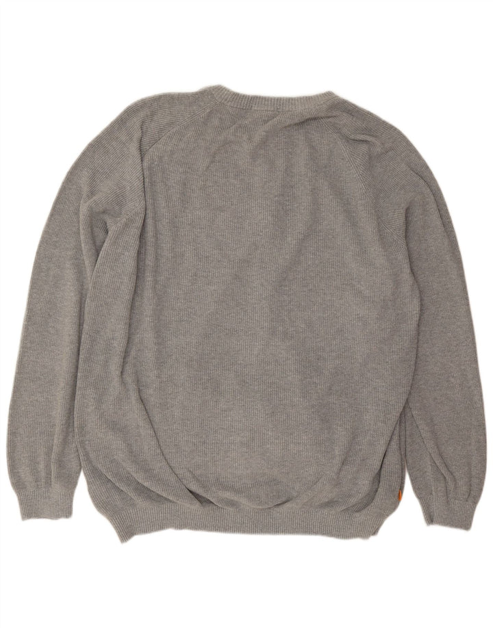 Timberland Herre Cardigan Sweater 3XL Grå Bomuld