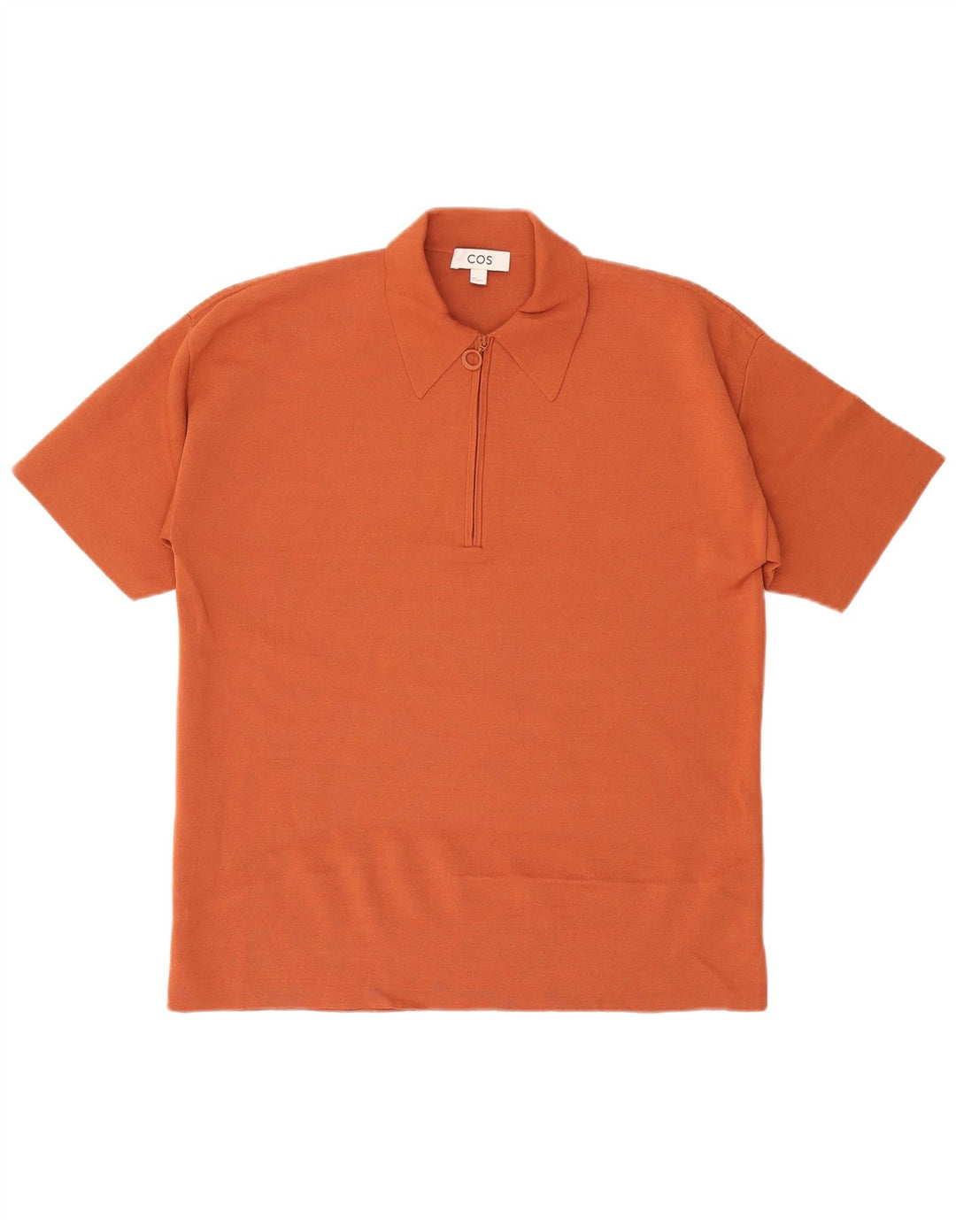 Cos Herre Polo Shirt Lille Orange Viscose