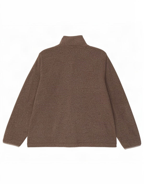 Marks & Spencer Fleecejakke til kvinder UK 18 XL Brun Polyester