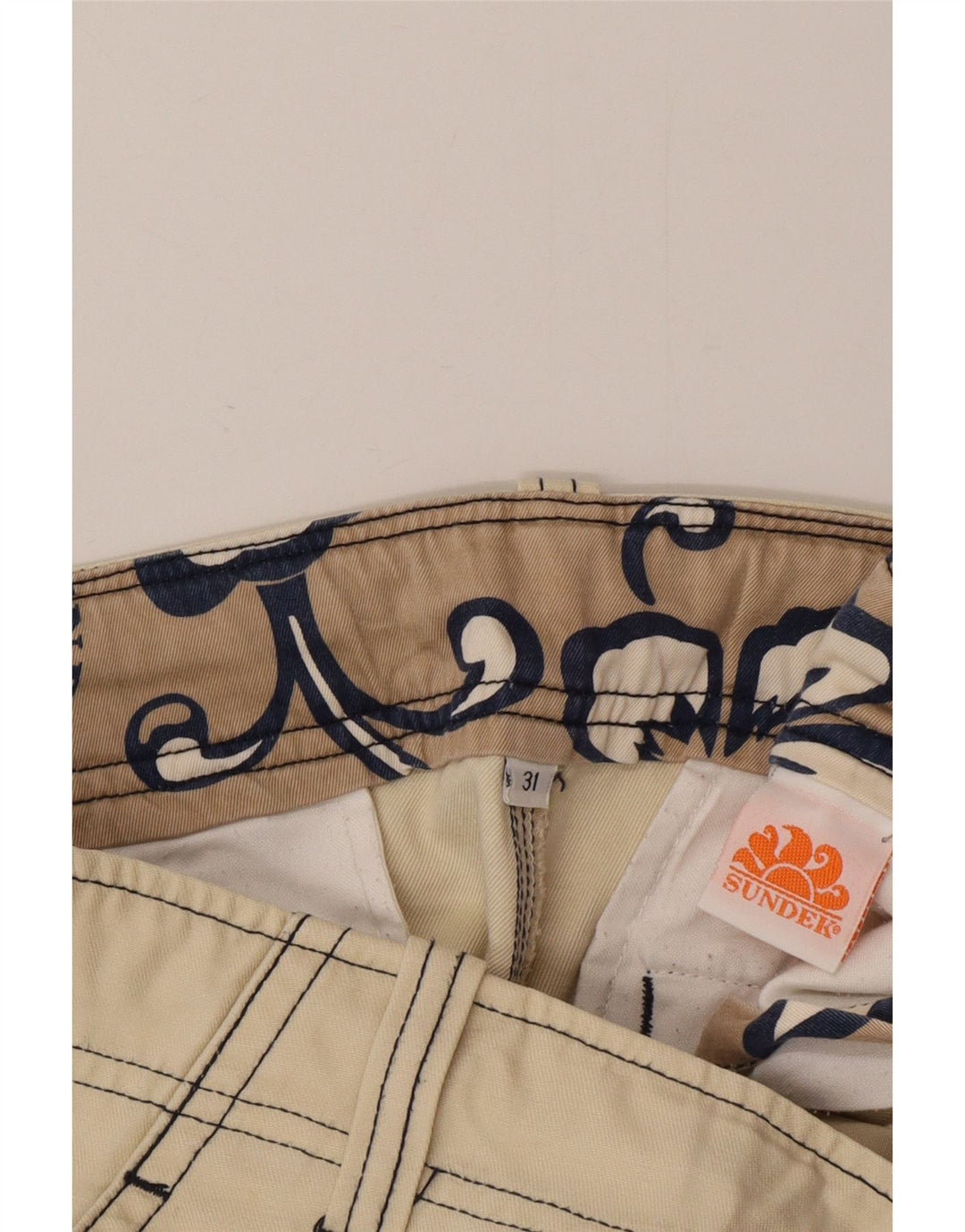 Sundek Herre Cargo Shorts W31 Medium Beige Bomuld
