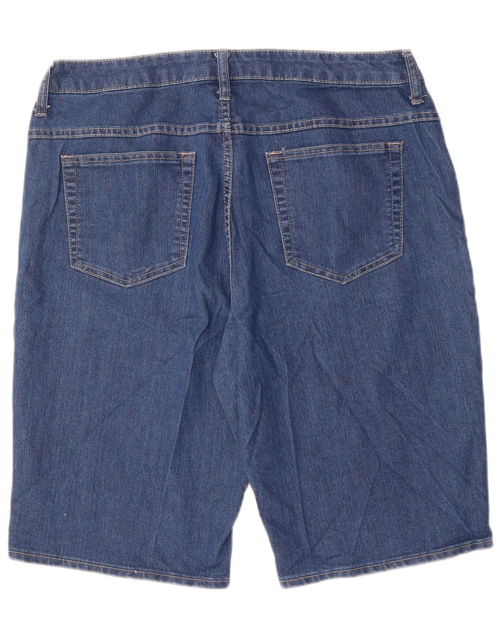 LEE Womens Riders Denim Shorts US 14 XL W34 Blue Cotton