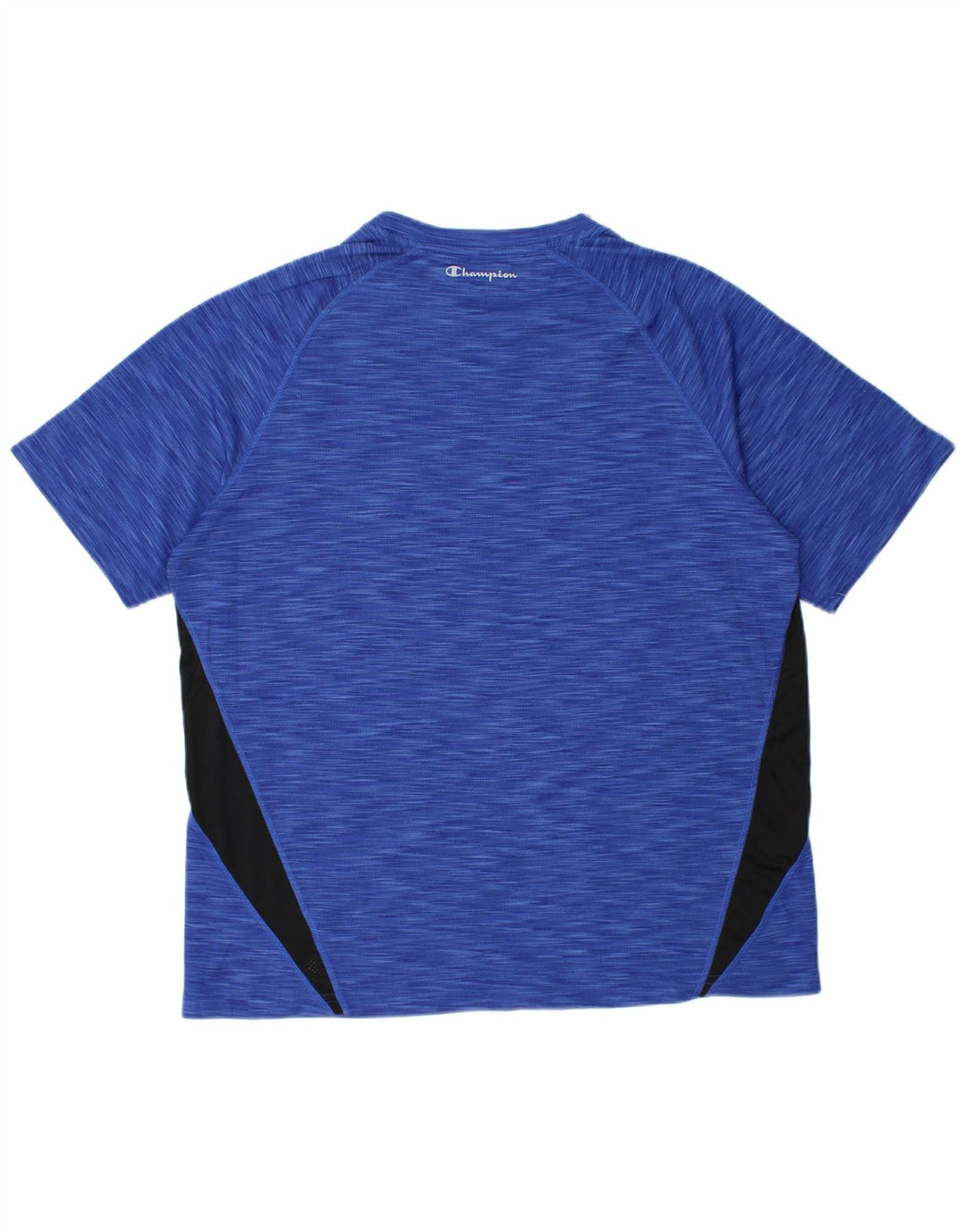 Champion Herre T-Shirt Top Stor Blå Colourblock Polyester