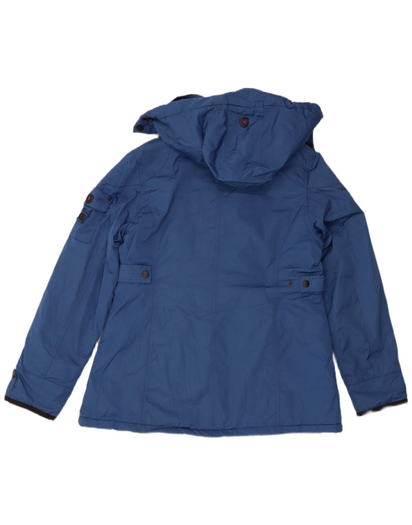 Wellensteyn Dame Hætte Polstret Jakke UK 20 2XL Blå Polyamid