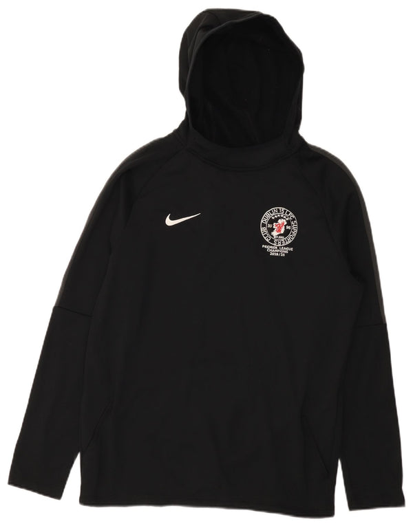 Nike Boys Liverpool Grafisk Hoodie Jumper 13-14 år XL Sort Polyester