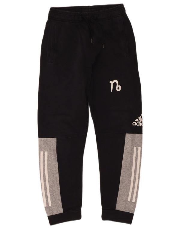 Adidas Drenge Træningsdragt Bukser Joggers 11-12 år Sort Colourblock
