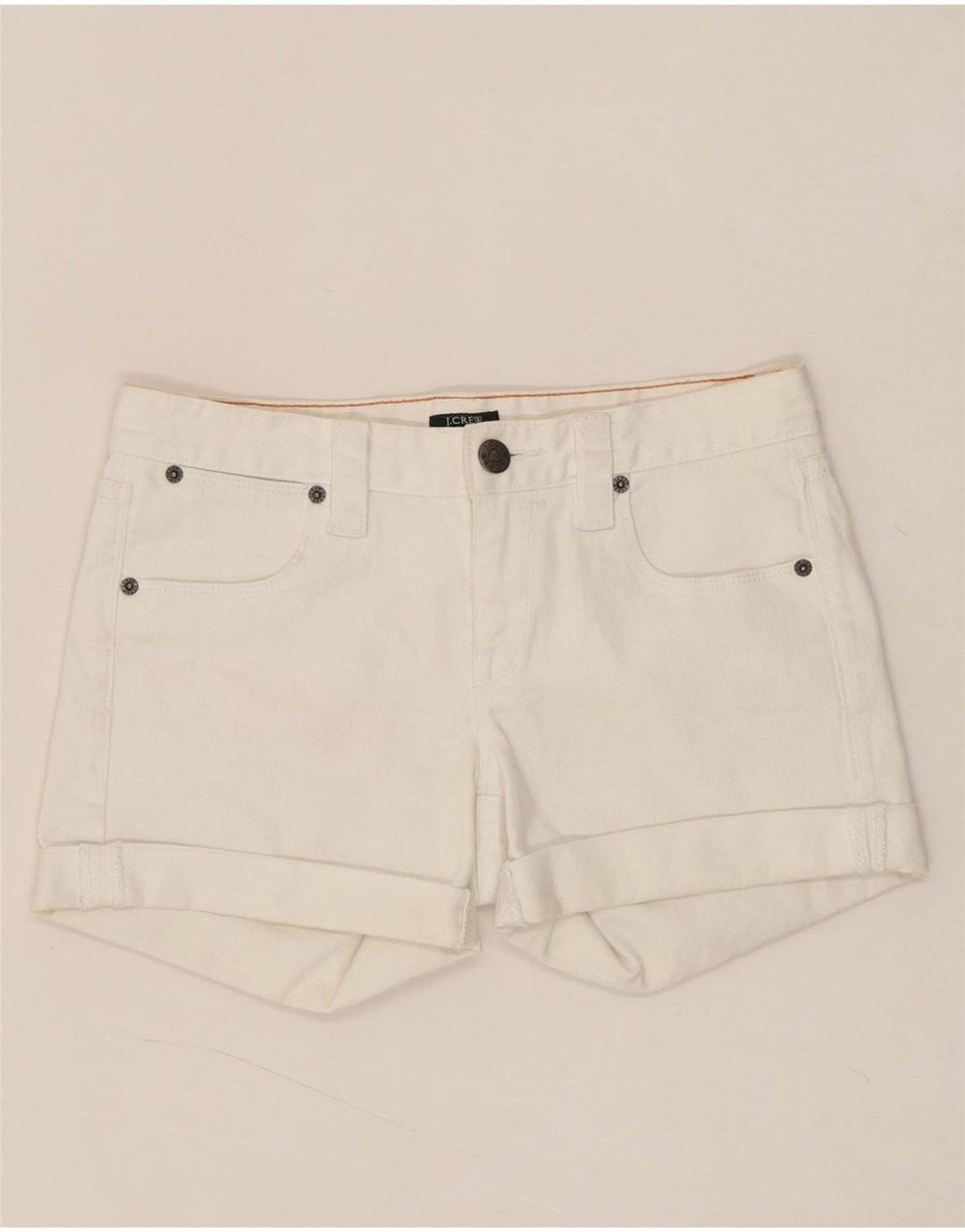 J. CREW Womens Denim Shorts US 0 XS W28  White Cotton Vintage J. Crew and Second-Hand J. Crew from Messina Hembry 