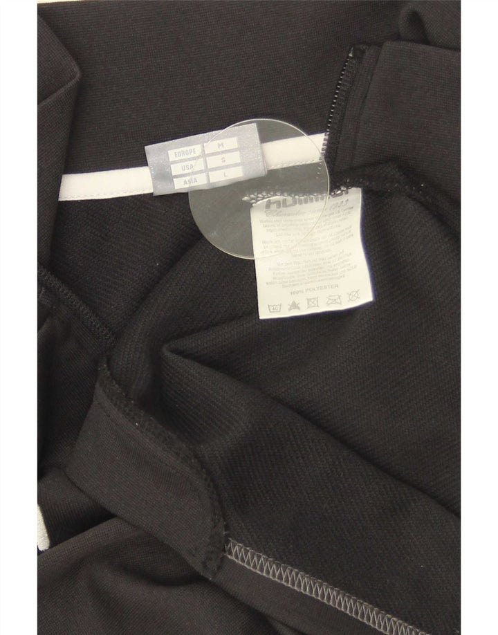 Hummel Herre Grafisk Zip Neck Sweatshirt Jumper Medium Sort Polyester