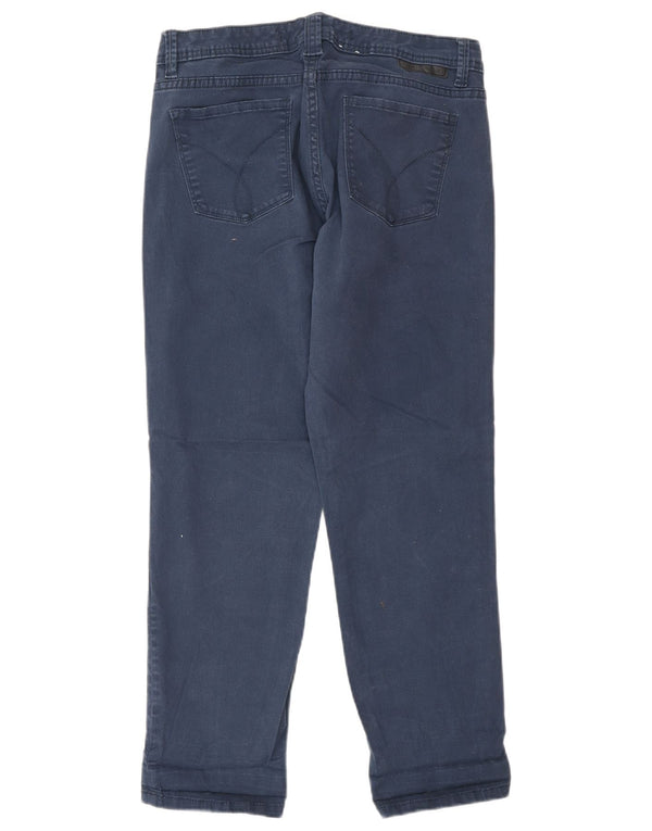 Calvin Klein Dame Lige Casual Bukser US 8 Small W28 L26 Navy Blue