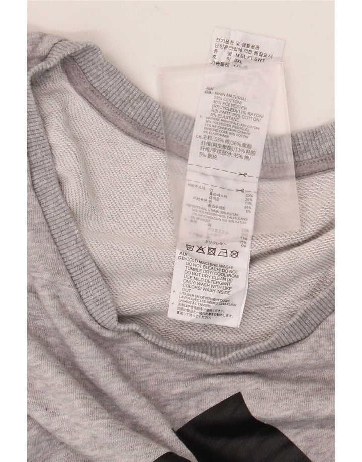 Adidas Grafisk Sweatshirt Jumper til mænd 3XL Grå Flecked Bomuld
