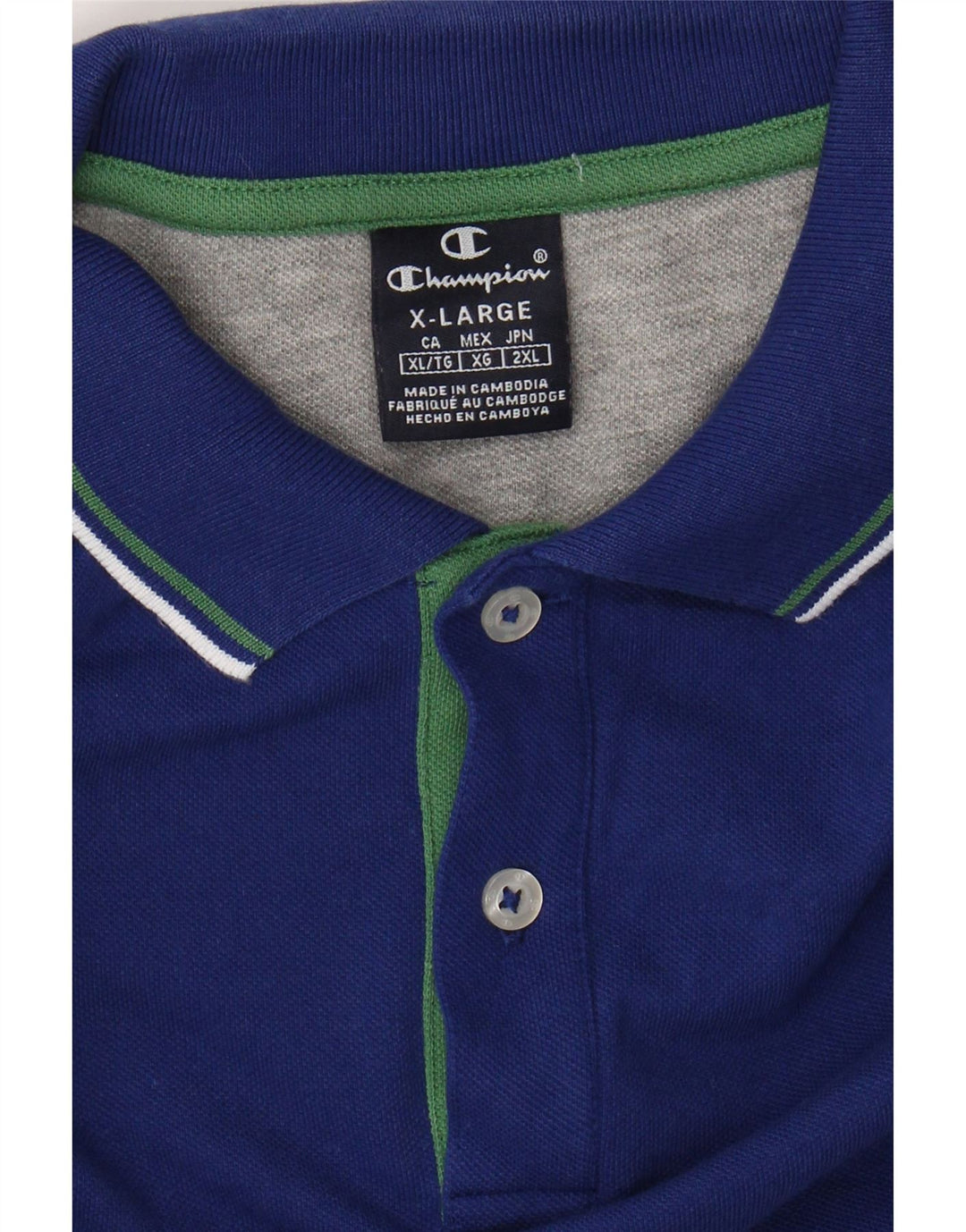 CHAMPION Herre poloshirt XL Blå