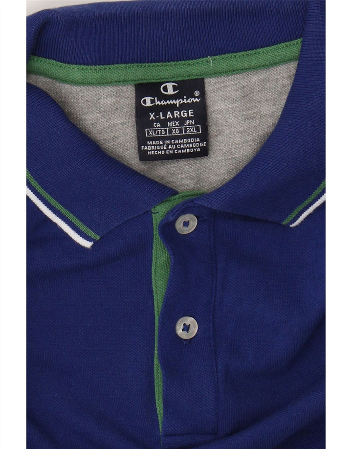 CHAMPION Herre poloshirt XL Blå