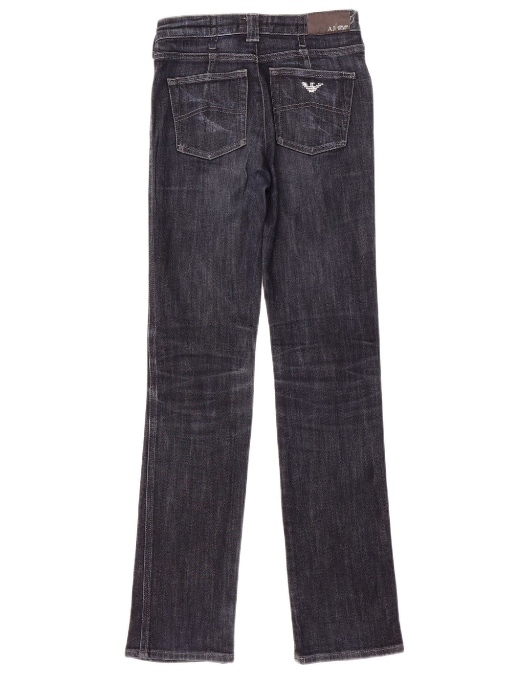 Armani lige jeans til kvinder W26 L32 marineblå bomuld