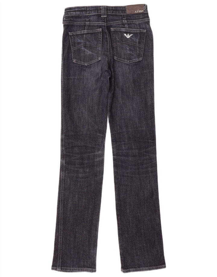 Armani lige jeans til kvinder W26 L32 marineblå bomuld