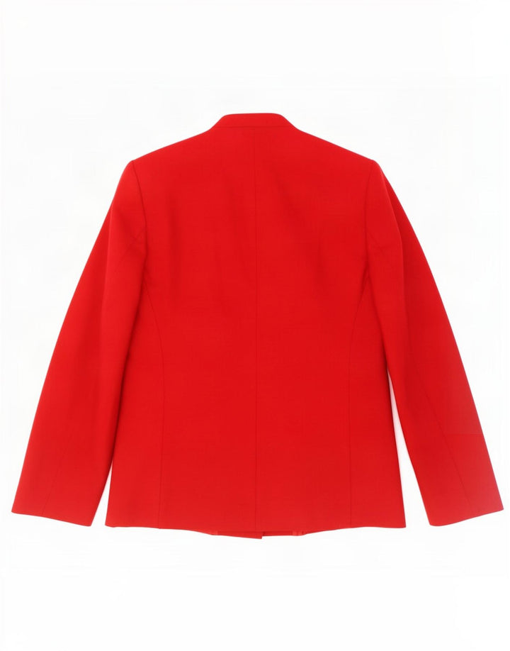 Vintage Womens 1 Button Blazer Jacket UK 12 Medium Red
