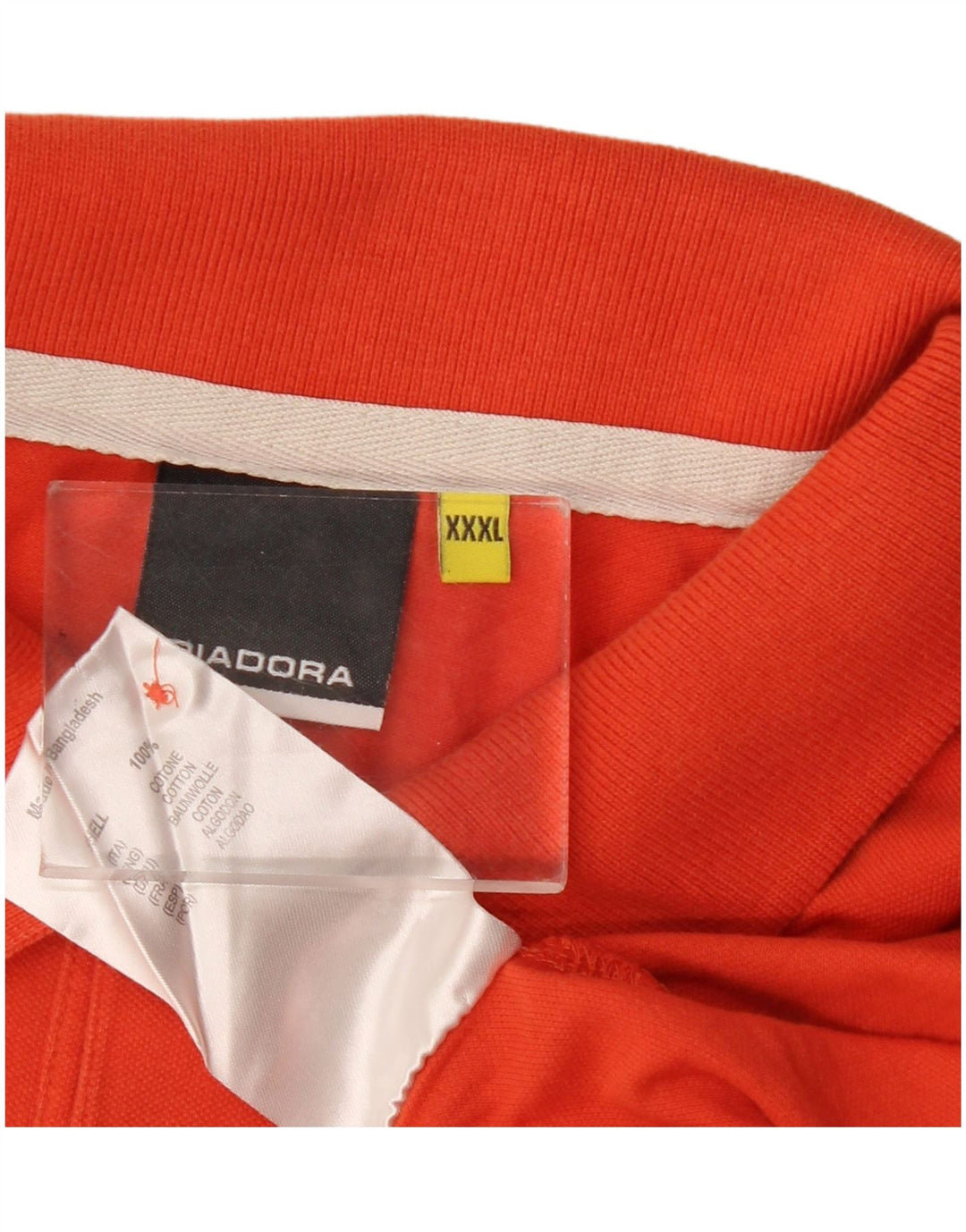 Diadora herre poloshirt 3XL orange bomuld