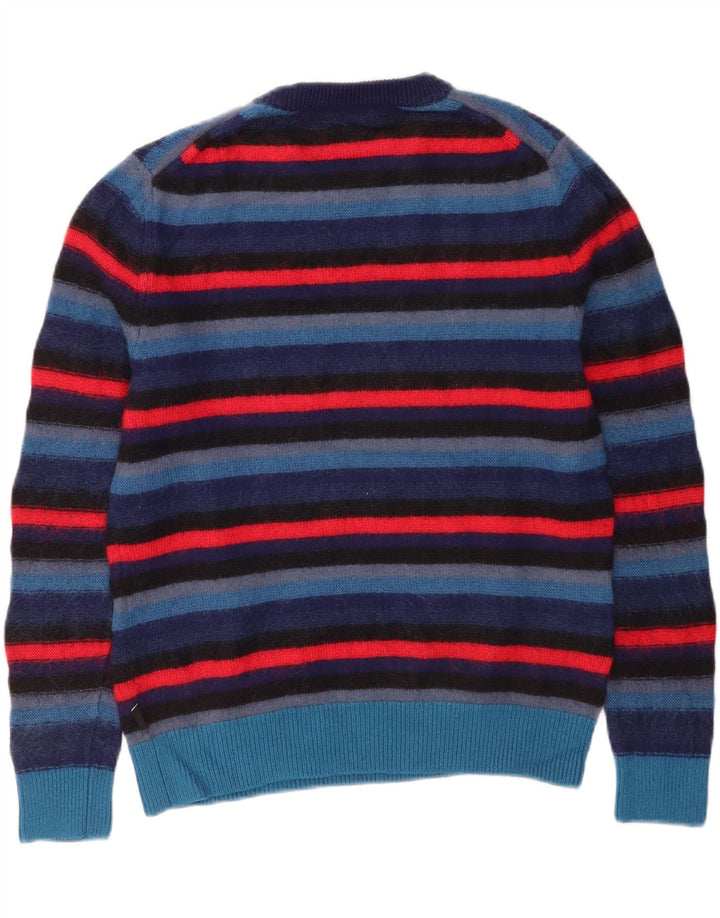 Paul Smith Dame Crew Neck Jumper Sweater UK 10 Small Multicolored