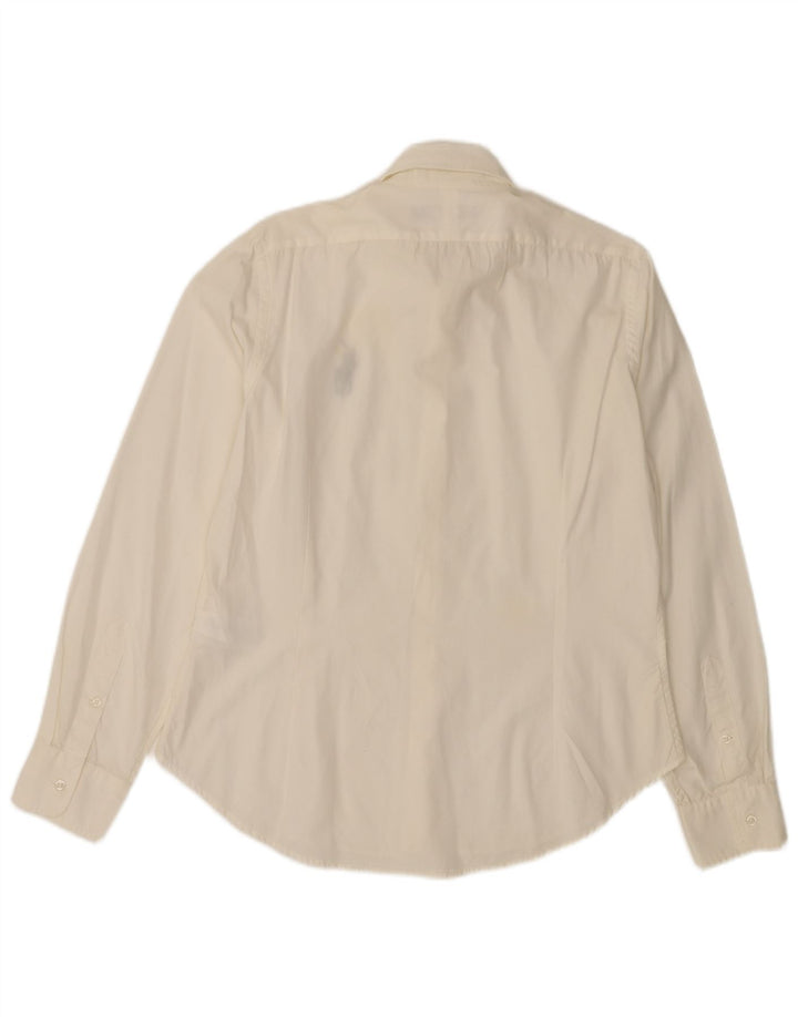 POLO RALPH LAUREN Dameskjorte US 14 XL Off White Bomuld