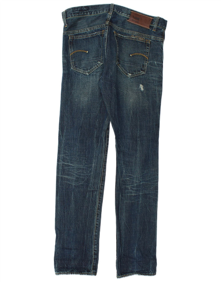G-Star Herre Distressed Slim Jeans W33 L34 Blå Bomuld