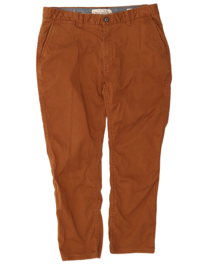 Fat Face Herre Slim Cropped Trousers W34 L24 Brun Bomuld