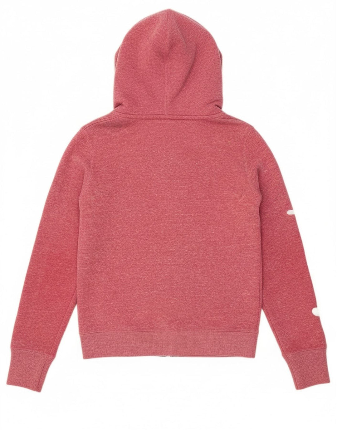 Superdry hættetrøje til kvinder med grafisk lynlås UK 10 Small Pink Polyester