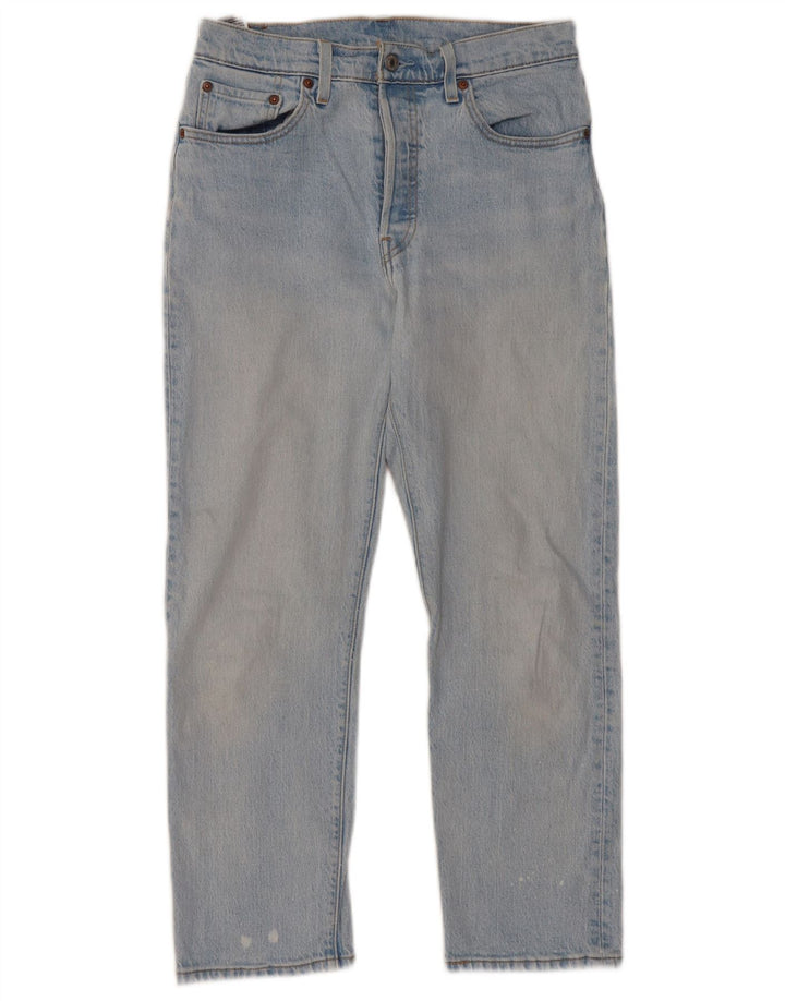 Levi's Dame 501 Straight Jeans W28 L26 Blå Bomuld