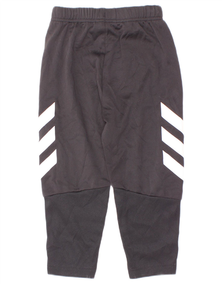 Adidas drenge grafiske træningsdragt bukser 2-3 år Sort Colourblock
