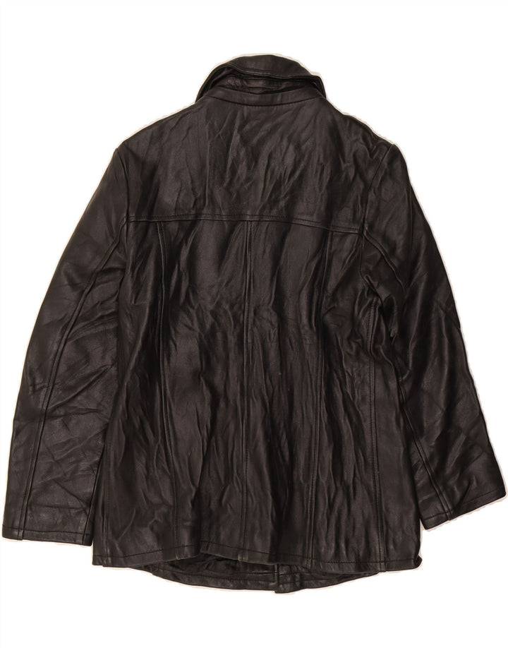 VINTAGE Womens Bomber Jacket UK 12 Medium Black Vintage Vintage and Second-Hand Vintage from Messina Hembry 