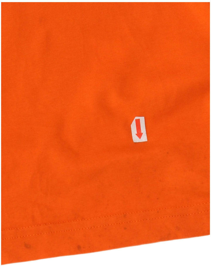 ADIDAS drenge grafisk t-shirt top 13-14 år orange bomuld