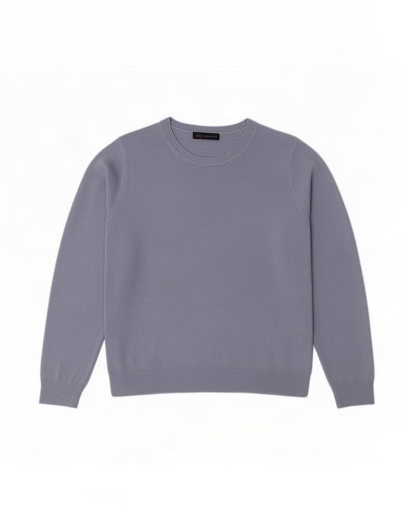 Marks & Spencer Dame Boat Neck Jumper Sweater UK 16 Large Blue Acryl