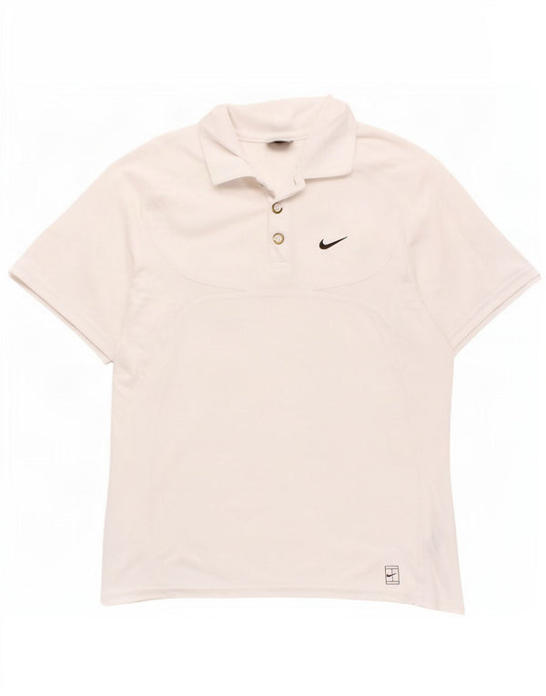 Nike drenge poloshirt 10-11 år Medium hvid bomuld
