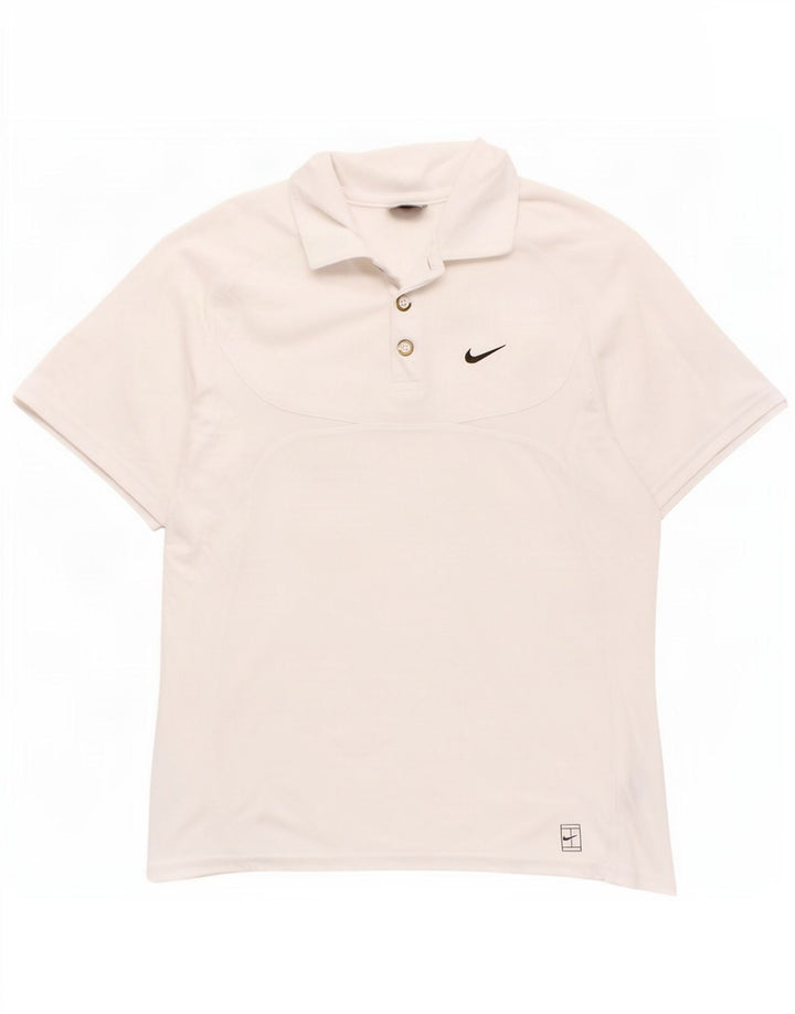 Nike drenge poloshirt 10-11 år Medium hvid bomuld